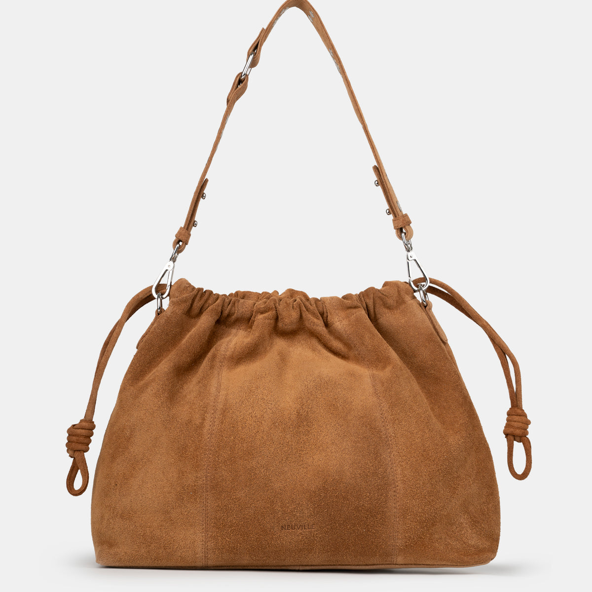 ELLIOT MINI SUEDE CARAMEL - NEUVILLE - Leather bag