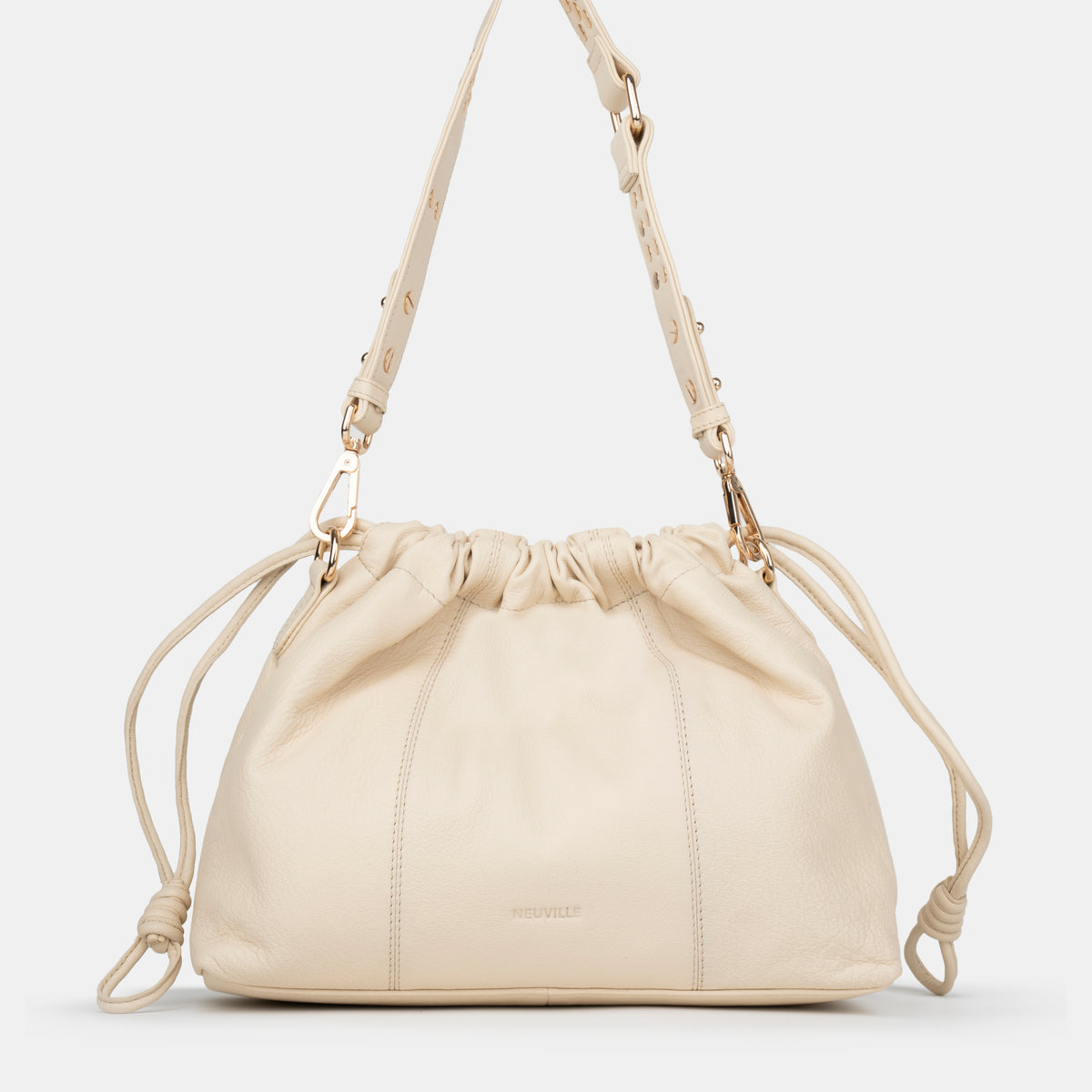 ELLIOT MINI IVORY (GOLD) NEUVILLE Leather bag