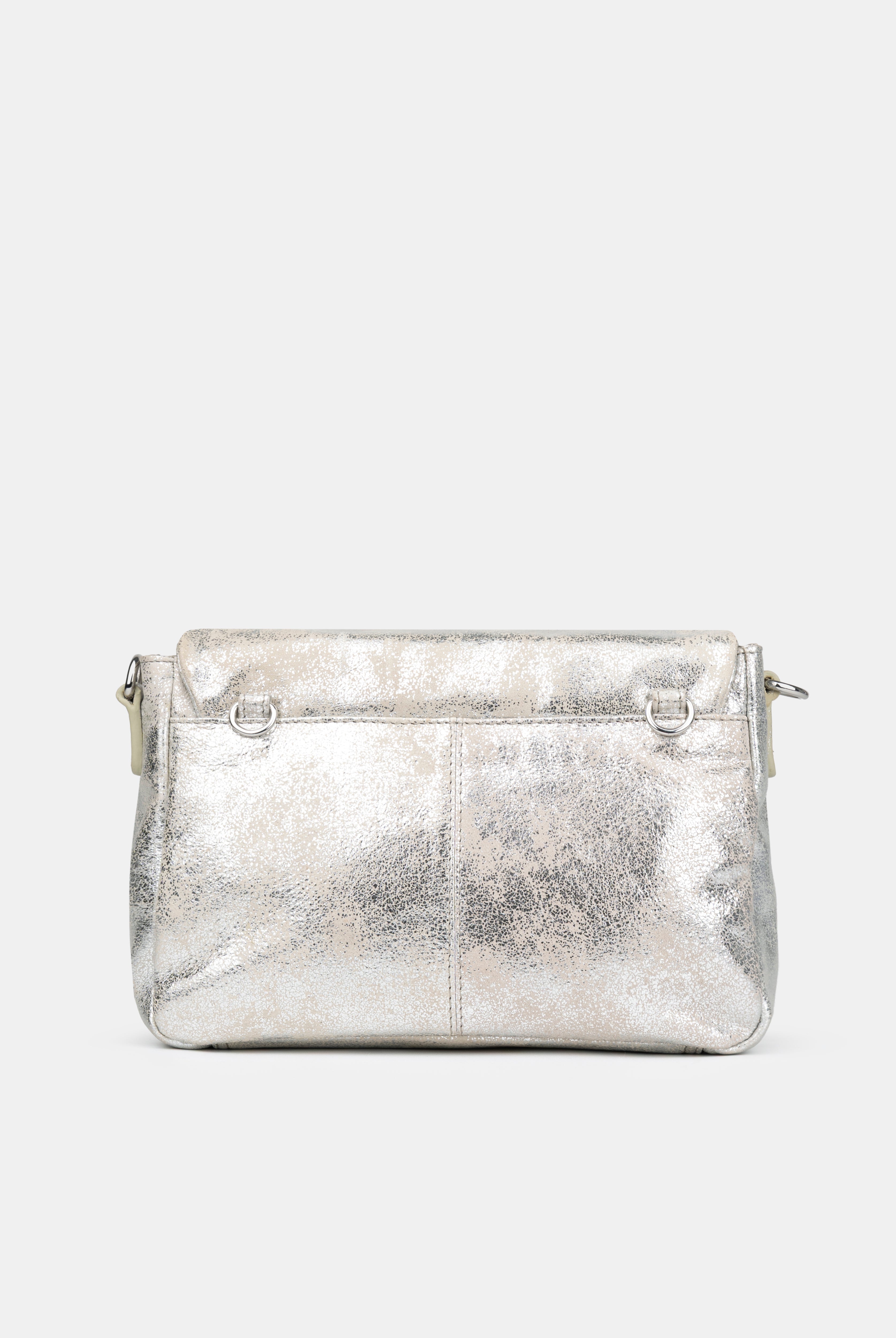 Maxke Sand Gold Leather shoulder - and crossbody bag of the brand Neuville. Back photo