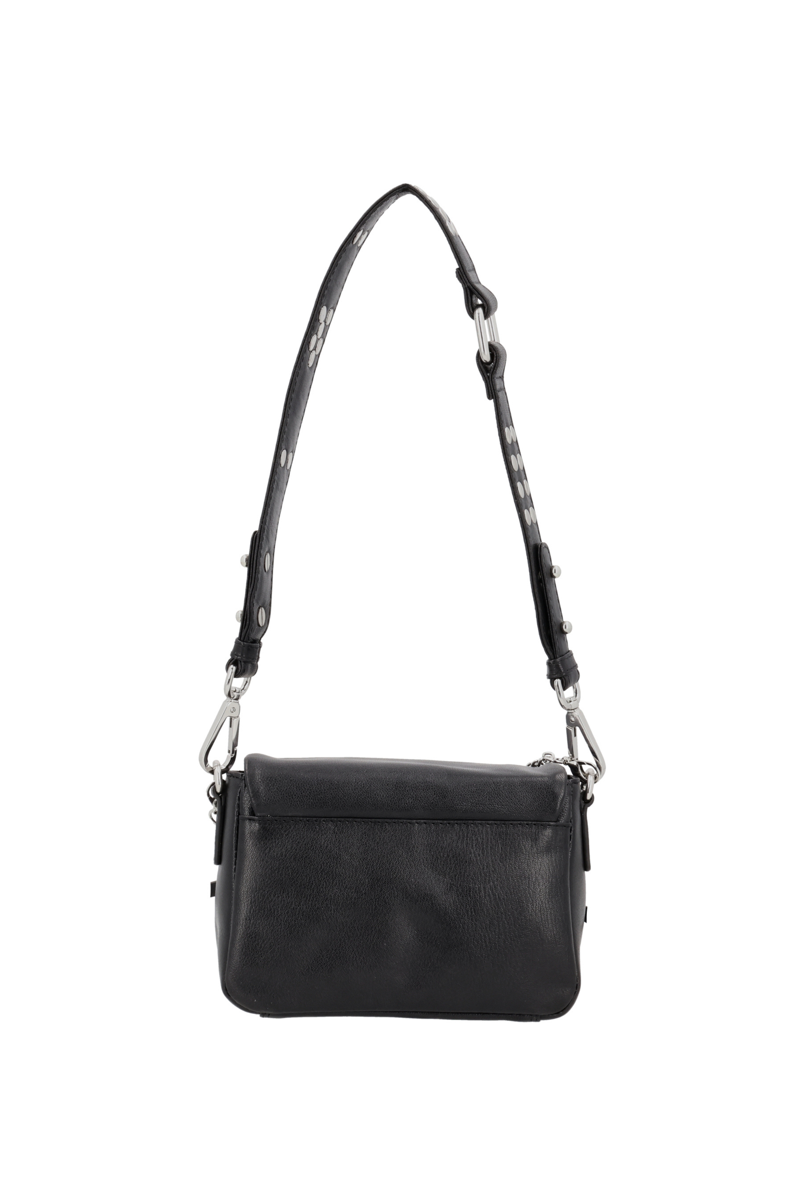 Max Mini Black Leather bag Neuville, back side product photo
