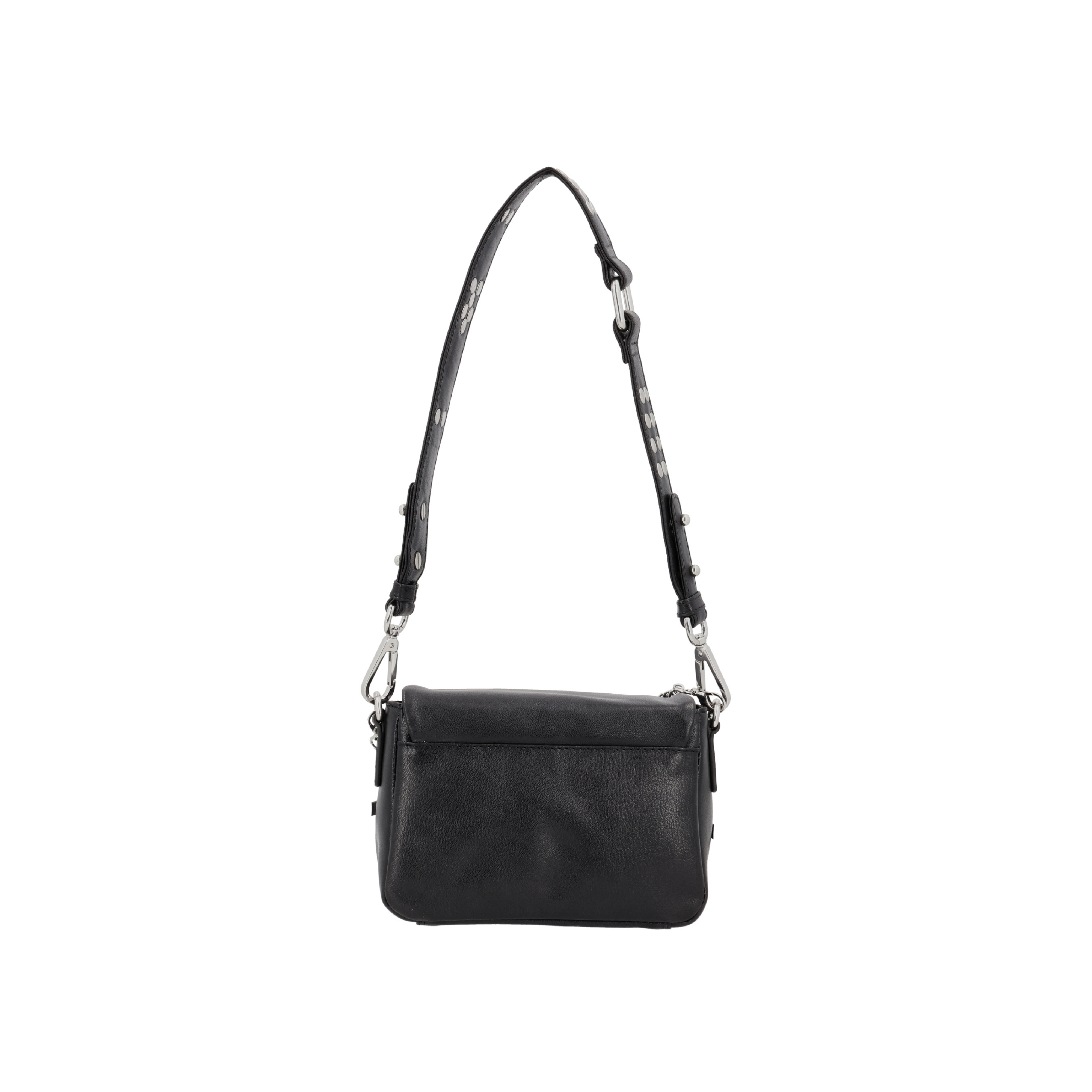 Max Mini Black Leather bag Neuville, back side product photo