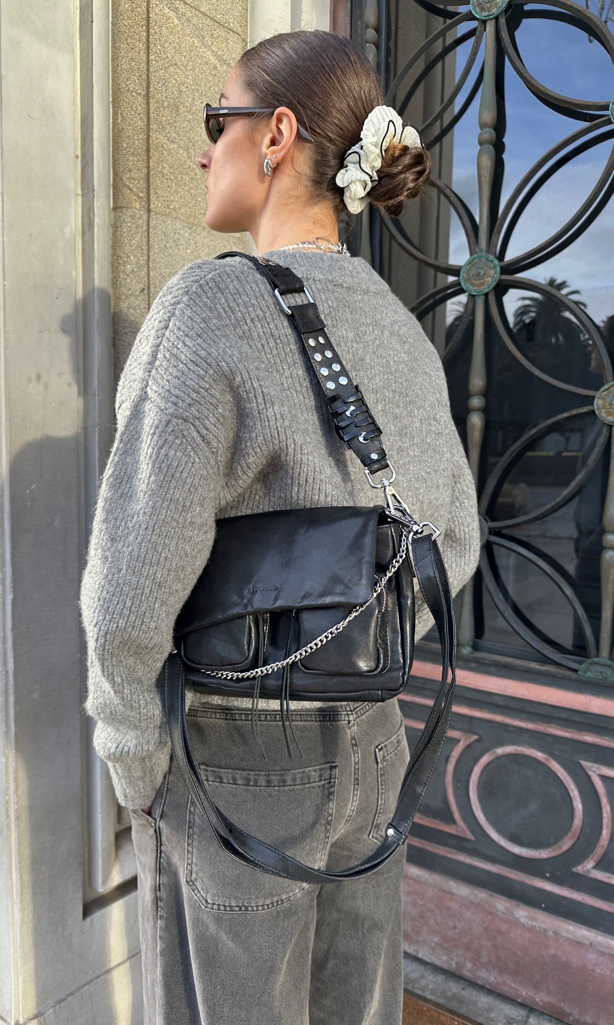Maxke Black leather bag Neuville