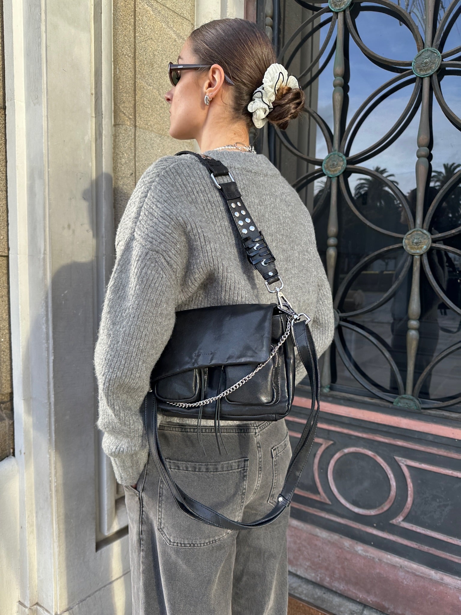 Maxke Black leather bag Neuville