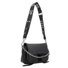 Max Mini Bubble Black leather bag, side product picture
