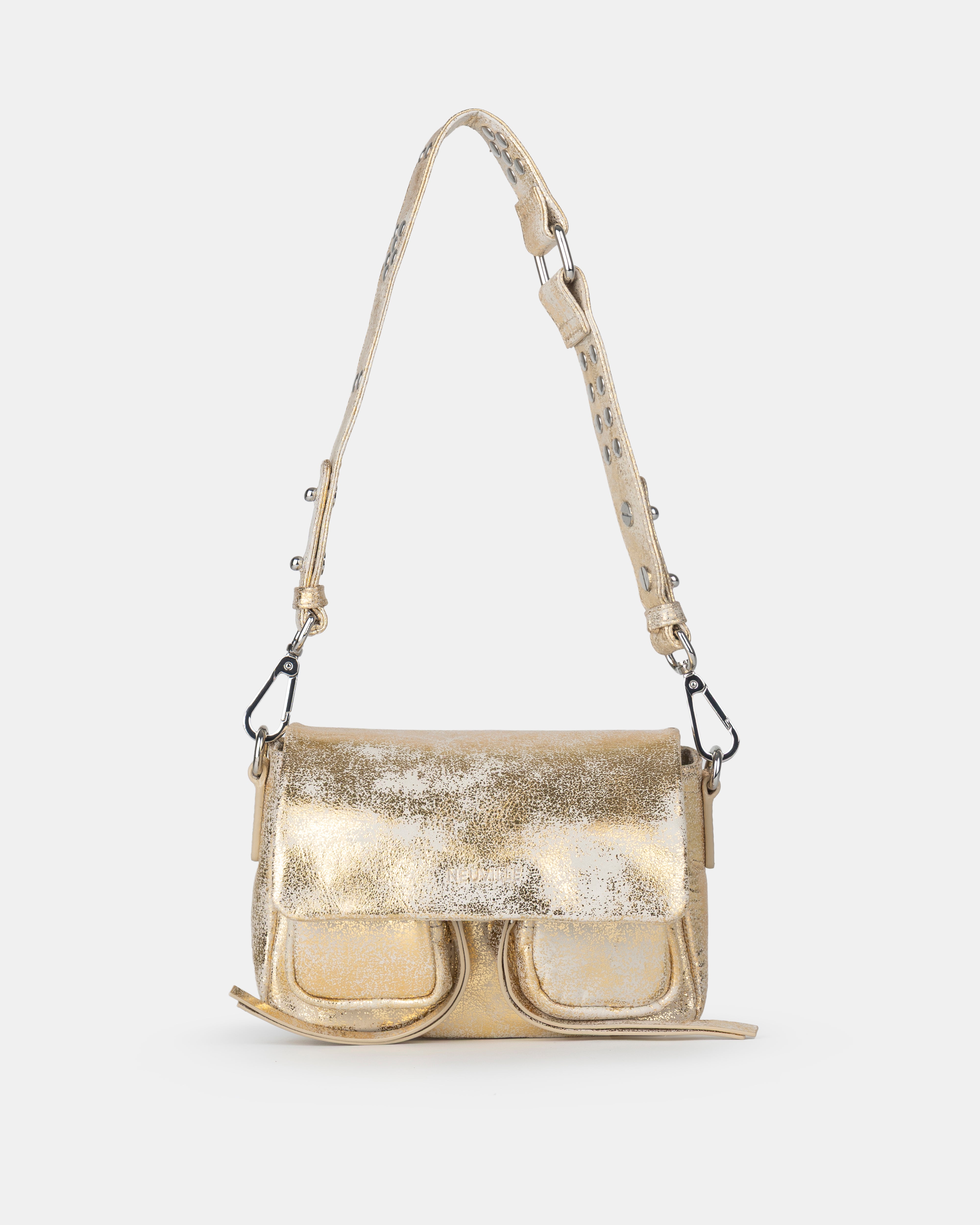 【新品未使用】BODILE MELINDA/DUSK MAHOGANY S/M CELIA L - Grained leather messenger bag