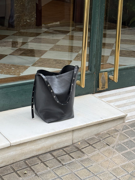 allsaints sid studded leather backpack Ro Rox Punk Goth PU Laptop natural leather * Universal and exclusive design * Thoughtful detailing that enhances its prestige * Spaciousness and convenience of use * The black color guarantees classic timelessness ALLSAINTS SID KIM BUMBAG STUDED