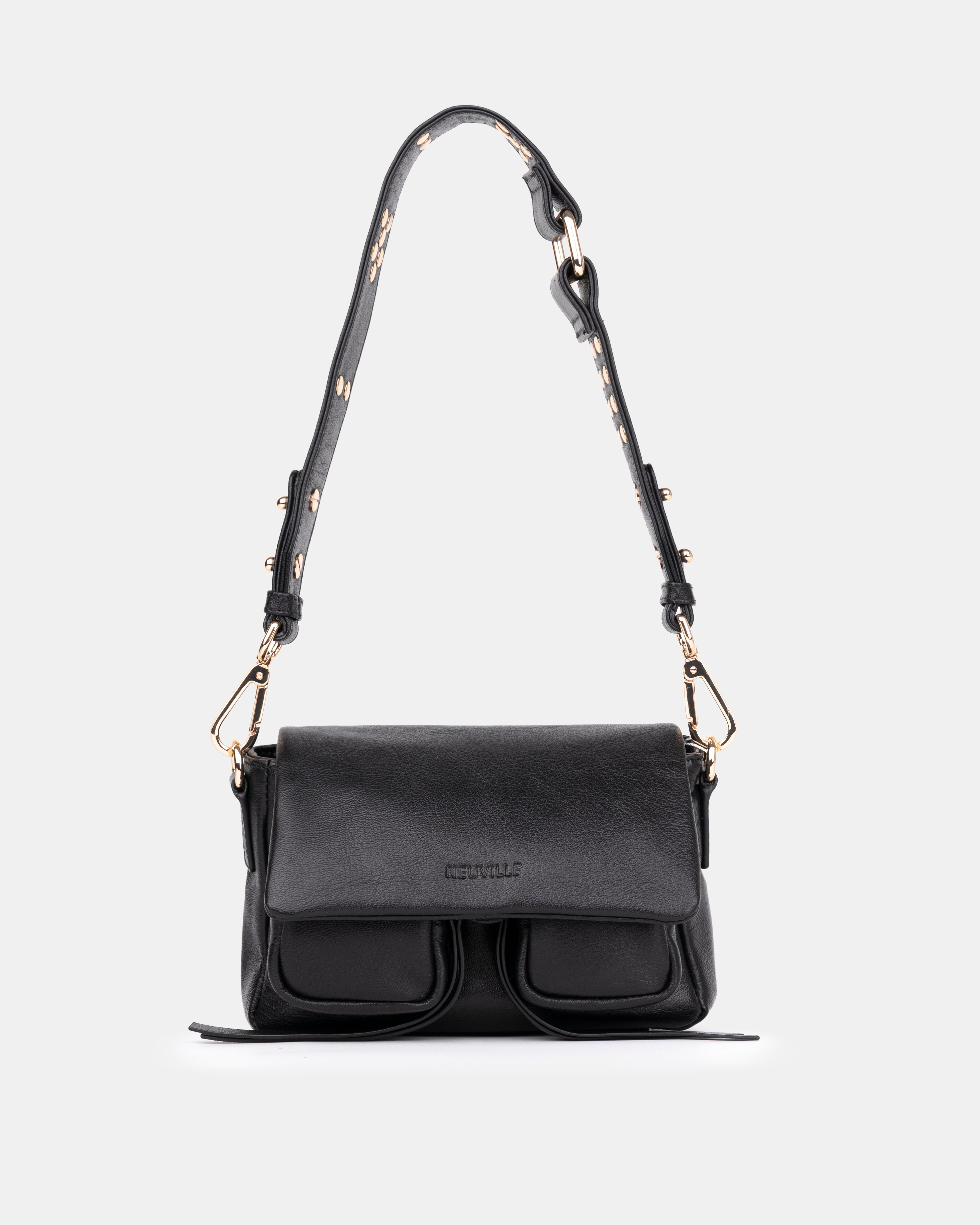 バッグ CERRIC PUNCHING MINI BAG BLACK MAX MINI BLACK | Women's Leather Bags | NEUVILLE