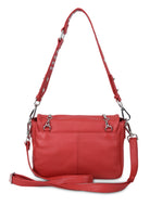 Maxke Coral Red Leather bag Neuville, Back product picture