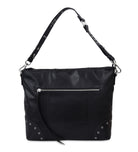 Orion black Neuville. Big black leather bag of the brand Neuville. Shoulder bag