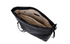 Orion black Neuville. Big black leather bag of the brand Neuville. Shoulder bag