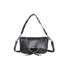 Maxke Bubble Black leather bag, front side product photo